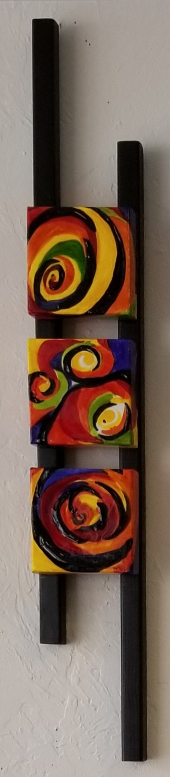 3 Canvas on Wood 3